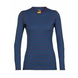 dámské triko dlouhý rukáv ICEBREAKER Wmns 200 Oasis LS Crewe, Lazurite/Espresso/S velikost: XS