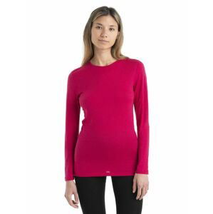 ICEBREAKER Wmns 200 Oasis LS Crewe, Electron Pink velikost: M