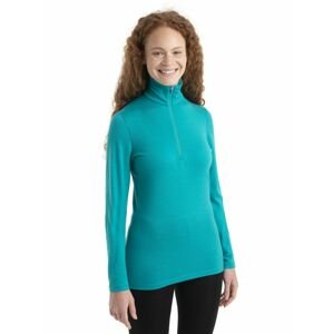 ICEBREAKER Wmns 200 Oasis LS Half Zip, Flux Green velikost: XS