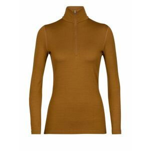 dámské triko dlouhý rukáv, 1/2 zip ICEBREAKER Wmns 260 Tech LS Half Zip, Clove velikost: XL