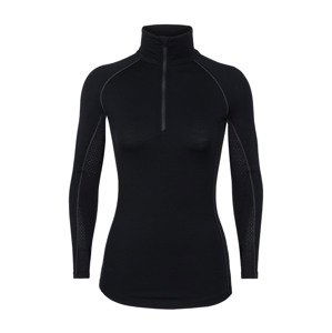 dámské merino triko ICEBREAKER Wmns 200 Zone LS Half Zip, Black velikost: M