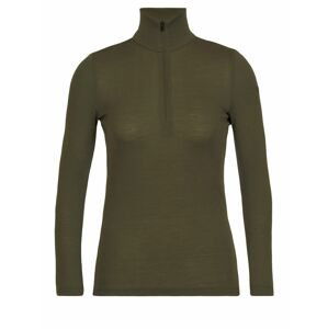 dámské triko dlouhý rukáv, 1/2 zip ICEBREAKER Wmns 175 Everyday LS Half Zip, Loden velikost: L