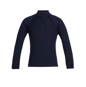 dětské merino triko ICEBREAKER Kids 260 Tech LS Half Zip, Midnight Navy velikost: 2