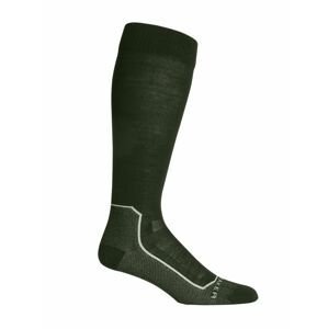 pánské merino ponožky ICEBREAKER Mens Ski+ Ultralight OTC, Loden/Black velikost: M