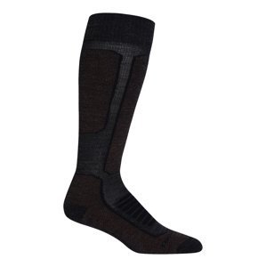 Dámské merino ponožky ICEBREAKER Wmns Ski+ Medium OTC, Jet Heather/Espresso/Black velikost: 35-37 (S)
