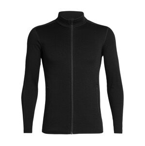 pánská merino mikina ICEBREAKER Mens Elemental LS Zip, Black velikost: S