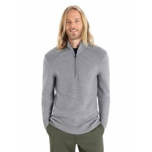 pánský svetr ICEBREAKER Mens Waypoint LS Half Zip, Gritstone HTHR velikost: XL