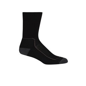 dámské merino ponožky ICEBREAKER Wmns Hike+ Medium Crew, Black/Monsoon/Mink velikost: L