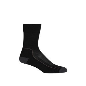 dámské merino ponožky ICEBREAKER Wmns Hike+ Light Crew, Black/Monsoon/Mink velikost: L