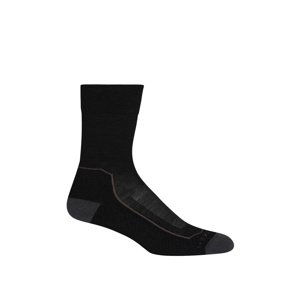 dámské merino ponožky ICEBREAKER Wmns Hike+ Light Crew, Black/Monsoon/Mink velikost: M