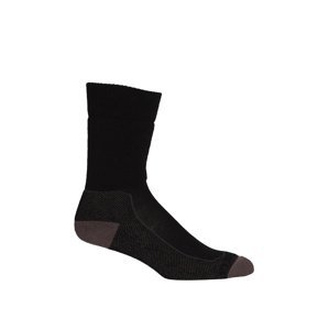 pánské merino ponožky ICEBREAKER Mens Hike+ Medium Crew, Black/Mink/Monsoon velikost: L