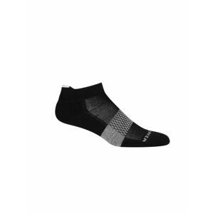 Dámské merino ponožky ICEBREAKER Wmns Multisport Light Micro, Black/Snow/Metro Heather velikost: 35-37 (S)