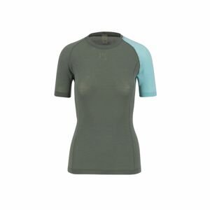 KARPOS Dinamico Merino 130 W T-Shirt, Thyme/Aqua Sky velikost: S