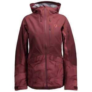Dámská freeridová bunda SCOTT Jacket W's Vertic 3L, amaranth red/amaranth red prt (vzorek) velikost: M