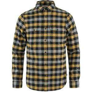 Pánská košile dlouhý rukáv FJÄLLRÄVEN Skog Shirt M, Buckwheat Brown-Black (vzorek) velikost: M