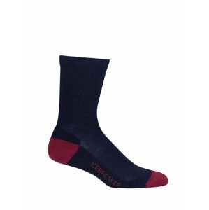 dámské ponožky ICEBREAKER Wmns Lifestyle Light Crew, Midnight Navy/Cherry velikost: S