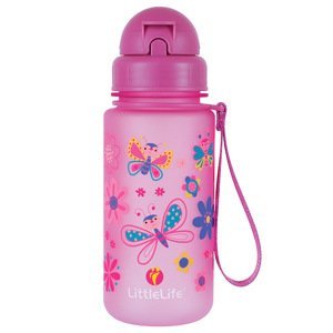 láhev LittleLife Water Bottle - Butterflies, 400ml