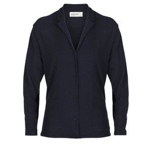 dámská merino bunda ICEBREAKER Wmns 180 Pique Jacket, Midnight Navy (vzorek) velikost: M