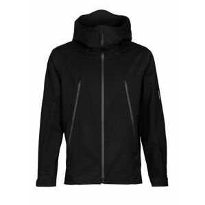 Pánská merino bunda ICEBREAKER Mens Shell+ Hooded Jacket, Black (vzorek) velikost: M