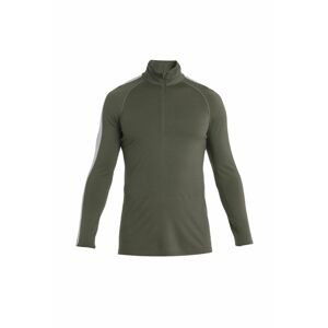 ICEBREAKER Mens Merino ZoneKnit 200 LS Half Zip, Loden/Ether/Cb (vzorek) velikost: M