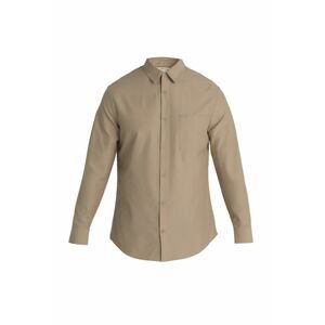 ICEBREAKER Mens Berlin LS Shirt, Sand (vzorek) velikost: M