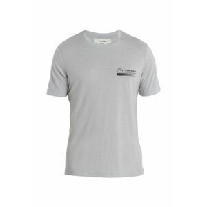 ICEBREAKER Mens Merino 150 Tech Lite II SS Tee Mountain, Ether (vzorek) velikost: M