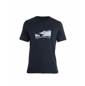 ICEBREAKER Mens Merino 150 Tech Lite II SS Tee Sidecountr, Midnight Navy (vzorek) velikost: M