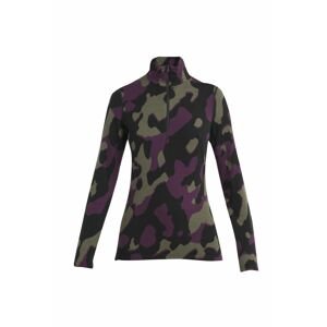 ICEBREAKER Wmns Merino 260 Vertex LS Half Zip NaturalCamo, Black/Loden/Nightshade/J (vzorek) velikost: S