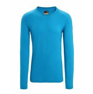 ICEBREAKER Mens 200 Oasis LS Crewe, Geo Blue (vzorek) velikost: M