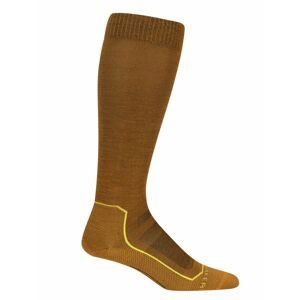 pánské merino ponožky ICEBREAKER Mens Ski+ Ultralight OTC, Clove/Silent Gold/Shine (vzorek) velikost: M