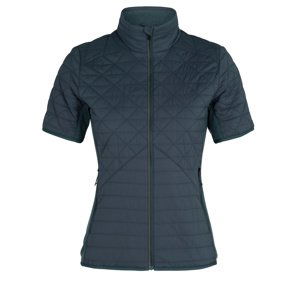 dámská merino mikina, zip ICEBREAKER Wmns Headwaters Hybrid SS Full Zip, Serene Blue (vzorek) velikost: S