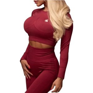 Booty BASIC ACTIVE WINE crop-top - XS/S
