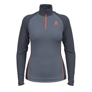 ODLO Dámské tričko Merino PW 150 Seamless Velikost: M folkstone gray - india ink melange