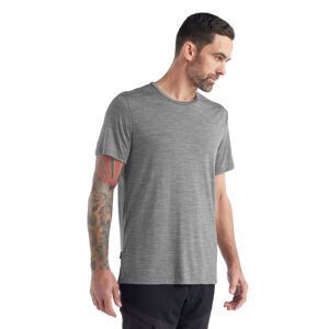 Pánské merino triko krátký rukáv ICEBREAKER Mens Sphere II SS Tee, Metro Heather velikost: S