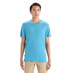 Pánské merino triko krátký rukáv ICEBREAKER Mens Sphere II SS Tee, Geo Blue Heather velikost: S