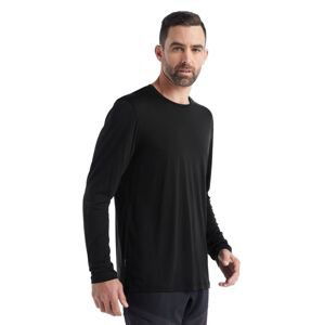 Pánské merino triko dlouhý rukáv ICEBREAKER Mens Sphere II LS Tee, Black velikost: L