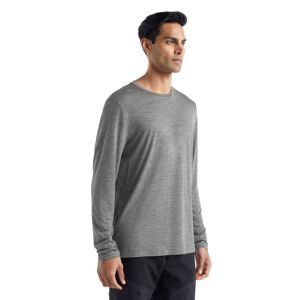 Pánské merino triko dlouhý rukáv ICEBREAKER Mens Sphere II LS Tee, Metro Heather velikost: XL