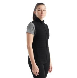 Dámská merino vesta ICEBREAKER Wmns ZoneKnit Insulated Vest, Black velikost: S