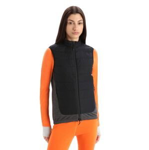 Dámská vesta ICEBREAKER Wmns MerinoLoft™ Vest, Black/Jet Heather/Cb velikost: XS