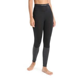 Dámské merino kalhoty ICEBREAKER Wmns 125 ZoneKnit Leggings, Black/Jet Heather velikost: S