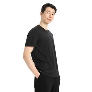 Pánské triko krátký rukáv ICEBREAKER Mens Central Classic SS Tee, Black velikost: L