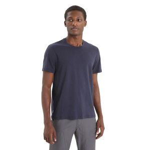 Pánské merino triko krátký rukáv ICEBREAKER Mens Central Classic SS Tee, Midnight Navy velikost: M