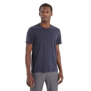 Pánské merino triko krátký rukáv ICEBREAKER Mens Central Classic SS Tee, Midnight Navy velikost: S