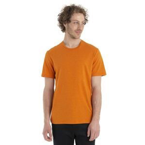 Pánské merino triko krátký rukáv ICEBREAKER Mens Central Classic SS Tee, Earth velikost: L