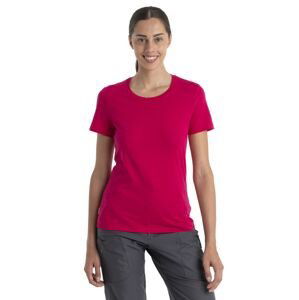 Dámské merino triko krátký rukáv ICEBREAKER Wmns Central Classic SS Tee, Electron Pink velikost: S