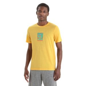 ICEBREAKER Mens Tech Lite II SS Tee Wildflower Bloom, Summer velikost: L