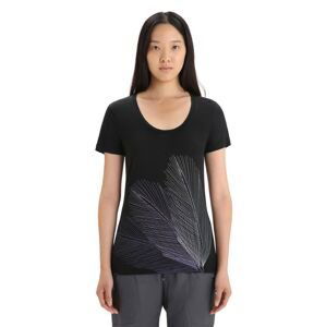 ICEBREAKER Wmns Tech Lite II SS Scoop Tee Plume, Black velikost: XS