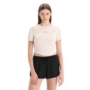 Dámské merino triko krátký rukáv ICEBREAKER Wmns ZoneKnit SS Scoop Back Tee, Chalk velikost: M