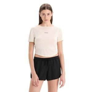 Dámské merino triko krátký rukáv ICEBREAKER Wmns ZoneKnit SS Scoop Back Tee, Chalk velikost: S