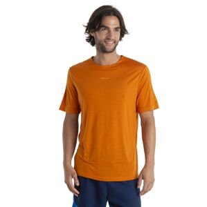 Pánské merino triko krátký rukáv ICEBREAKER Mens ZoneKnit SS Tee, Earth velikost: M